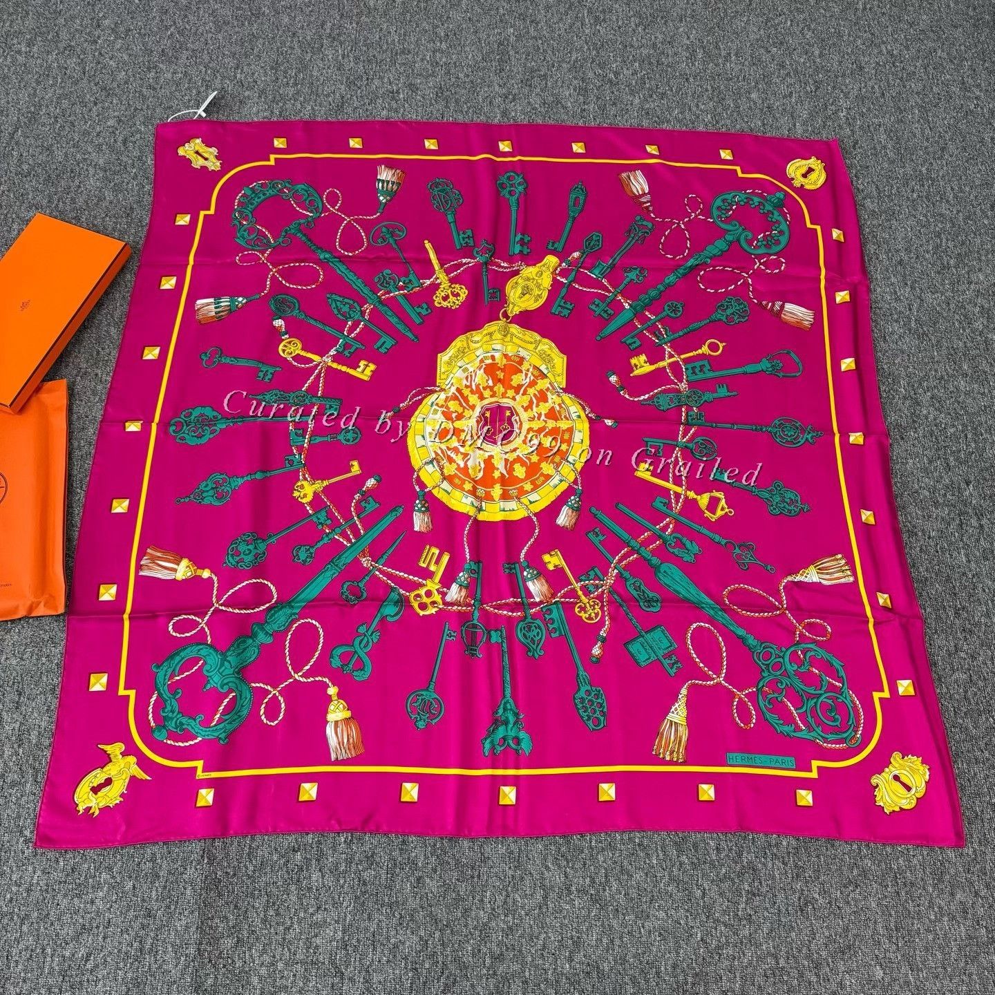 Hermes Hermes Key Square Scarf 140x140cm Size ONE SIZE - 1 Thumbnail