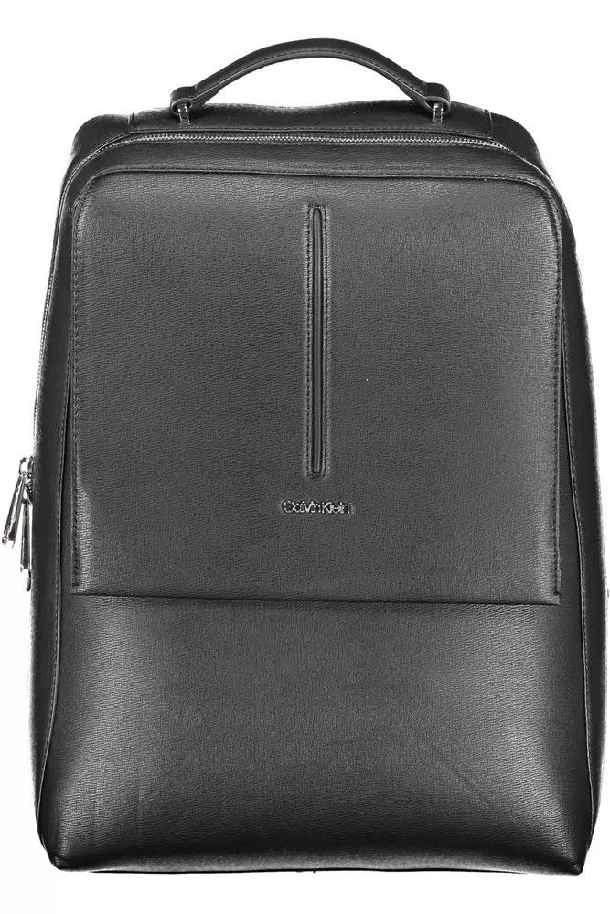 Calvin Klein Black Polyester Men Men's Backpack Size ONE SIZE - 1 Thumbnail