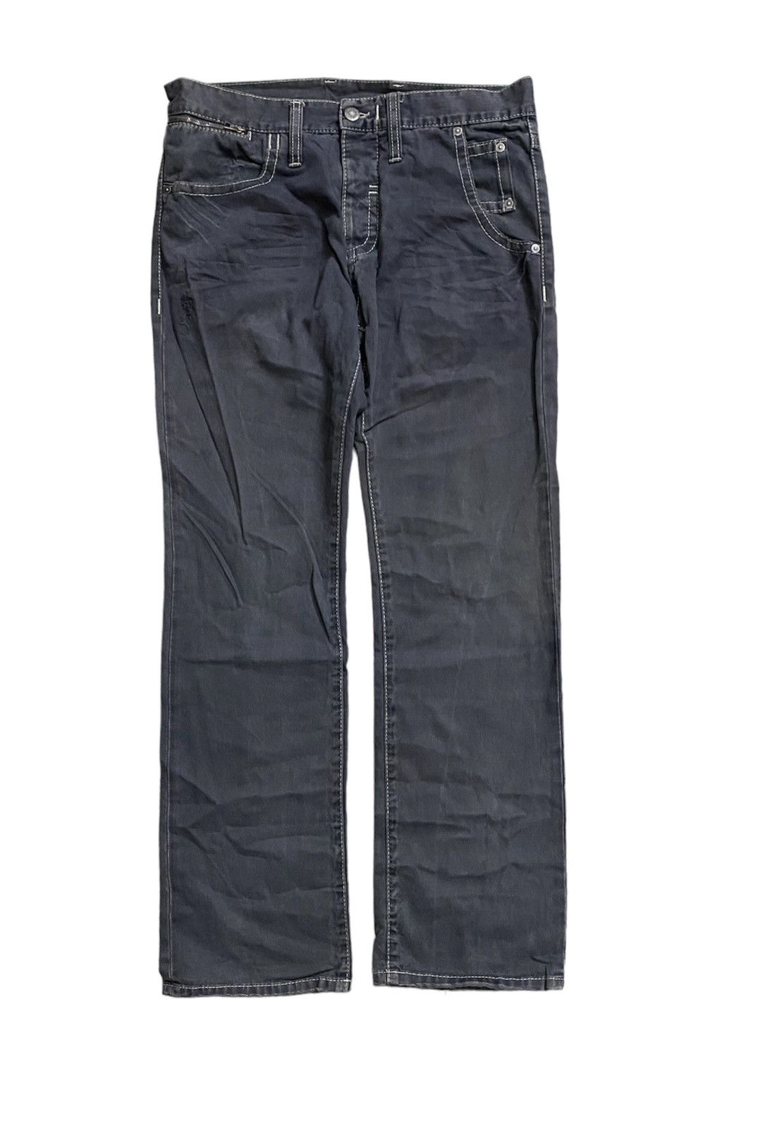 Neil Barrett SS1999 NEIL BARRETT Mud wash distressed denim Size US 33 - 1 Thumbnail