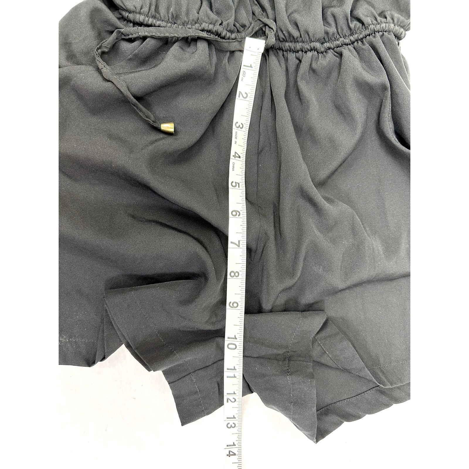 Other Atmosphere Romper Jumpsuit Sleeveless Black V-Neck - 2 Size 26" / US 2 / IT 38 - 6 Thumbnail