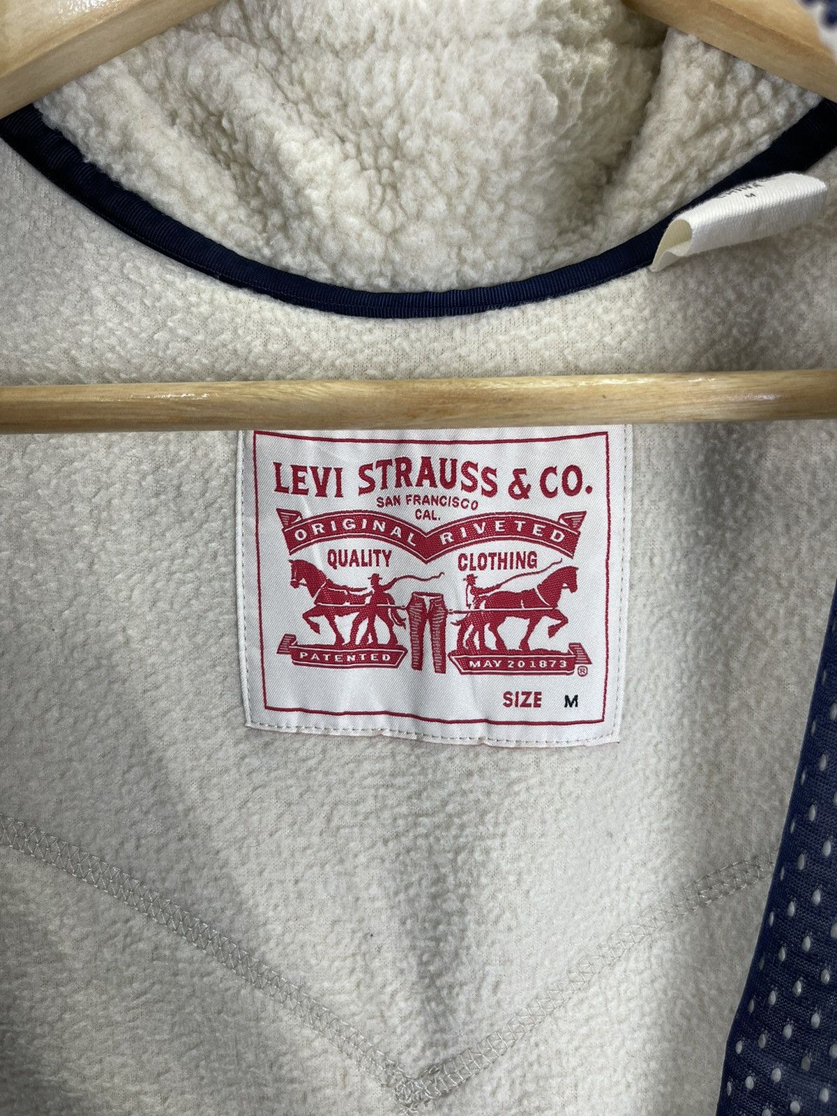 Levi's × Levi's Vintage Clothing × Vintage VINTAGE LEVIS RETRO Style Sherpa Zipper Jacket Size US M / EU 48-50 / 2 - 9 Thumbnail