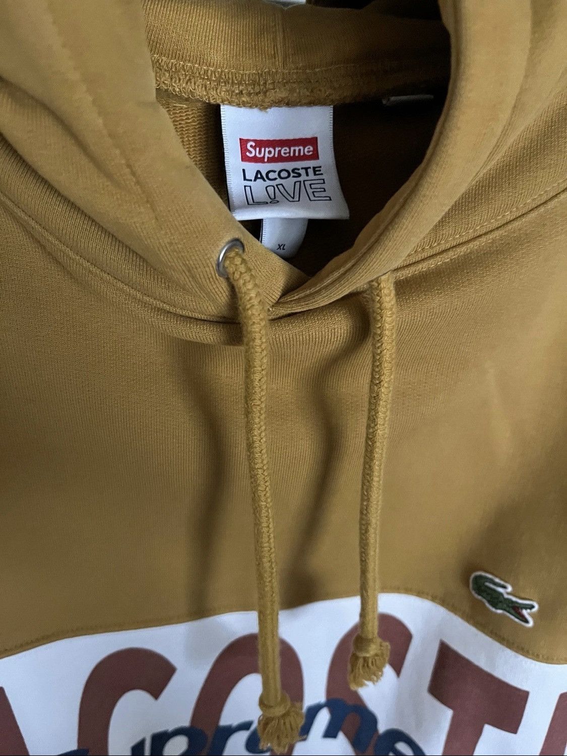 Lacoste × Supreme Supreme x Lacoste Logo Panel Hoodie Size US XL / EU 56 / 4 - 2 Thumbnail