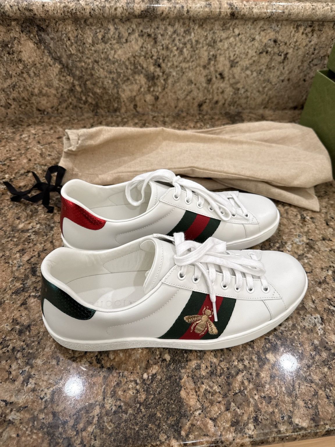 Gucci Gucci Ace Bee Sneakers size 8/US 9.5 Size US 9.5 / EU 42-43 - 7 Thumbnail