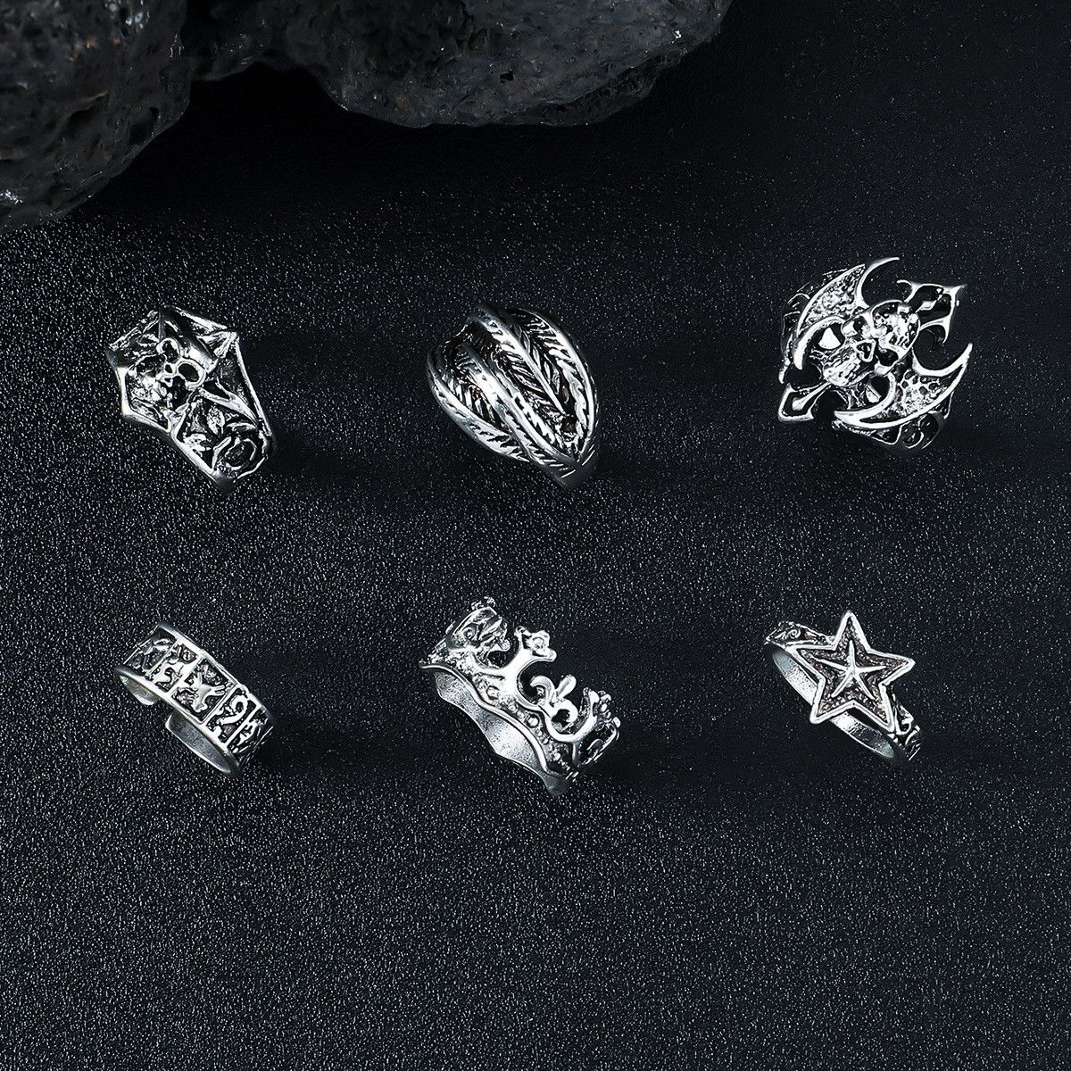 Jewelry Matchless Jewelry Rings Open Size Chrome Ring (Size 7-13) Size ONE SIZE - 2 Thumbnail