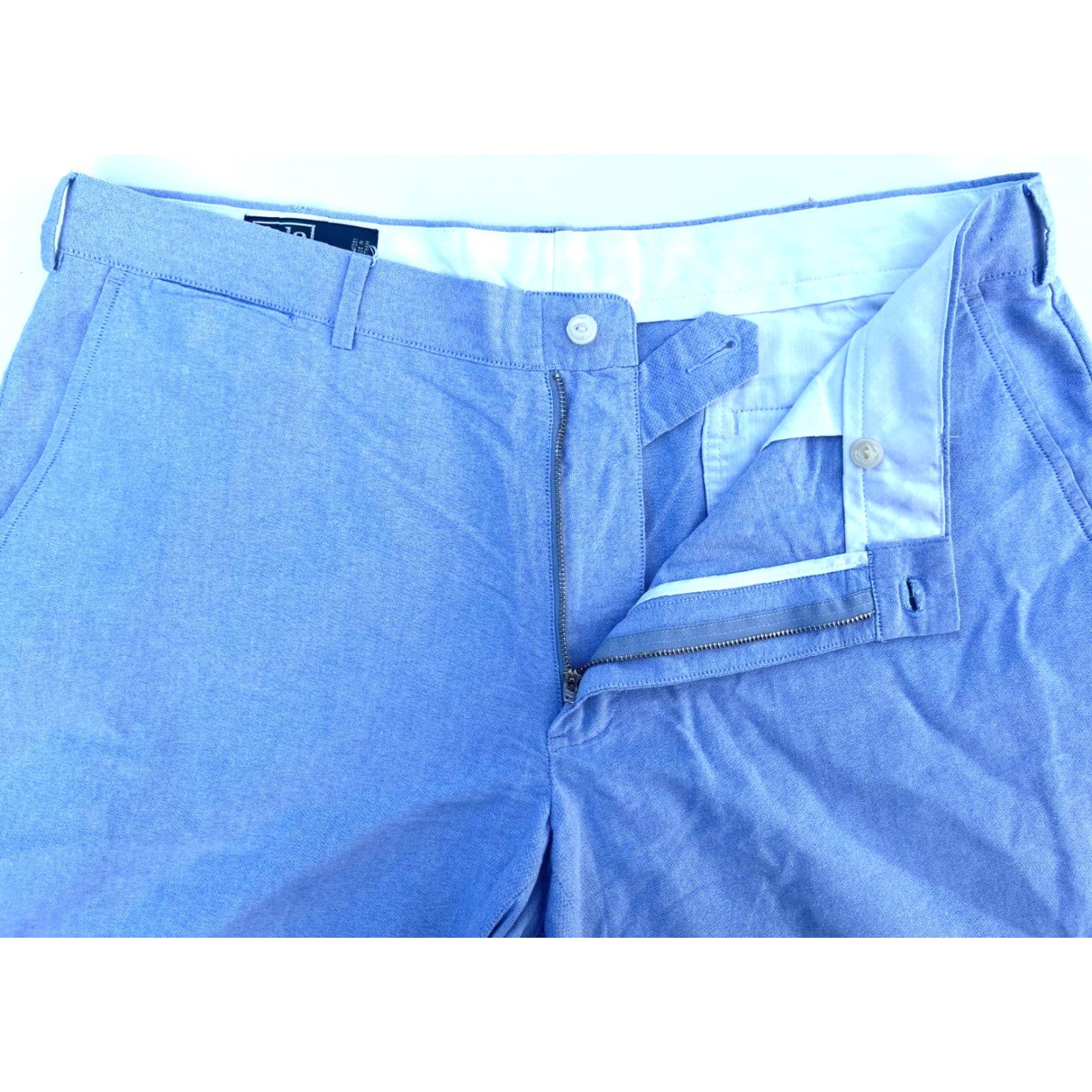 Polo Ralph Lauren VINTAGE Polo Ralph Lauren Men's Preston Short Chino 38 Blue 90s Preppy 10.5 Inseam Mens Size US M / EU 48-50 / 2 - 5 Thumbnail