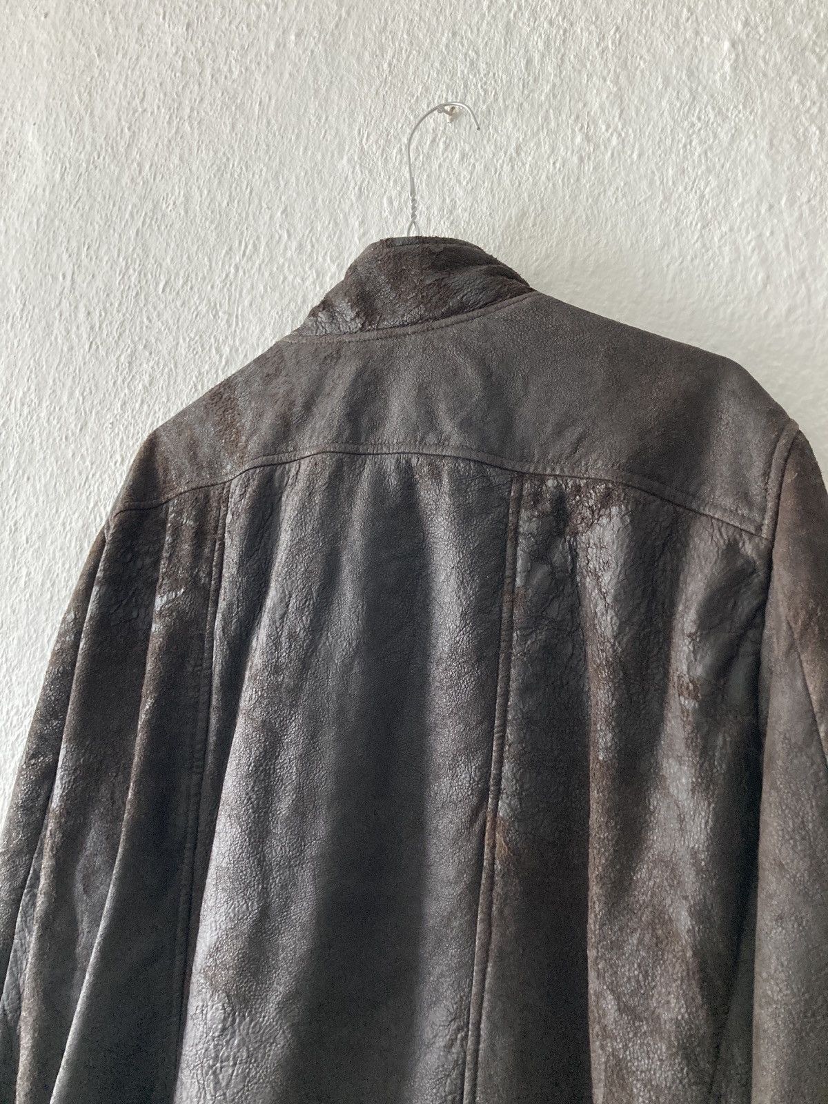 Rick Owens F/W 09 “CRUST” Bitter Blistered Lamb Mollino Leather Jacket Size US L / EU 52-54 / 3 - 16 Thumbnail