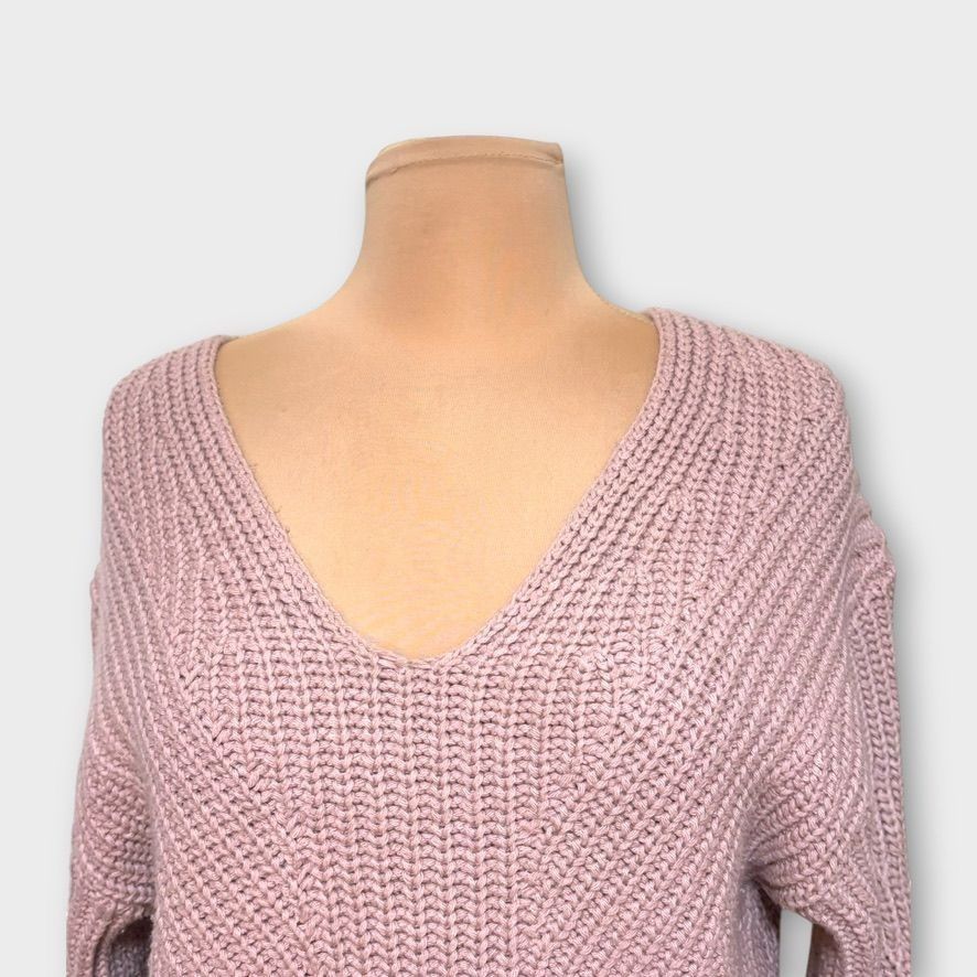 Anthropologie Maeve Anthropologie Ribbed Sweater XXS Blush Mauve Knit Boho Size XXS / US 00 / IT 34 - 4 Thumbnail