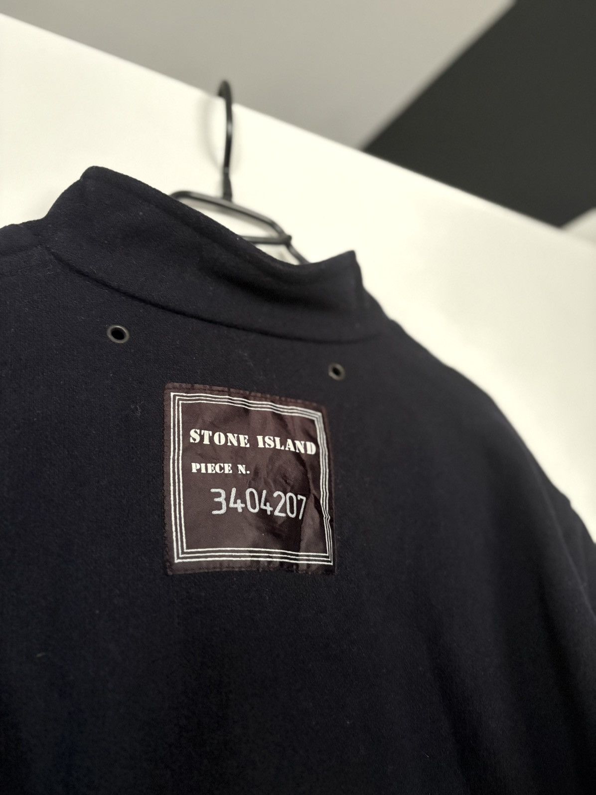 Stone Island Stone Island wool jacket navy blue XL vintage Size US XL / EU 56 / 4 - 6 Thumbnail