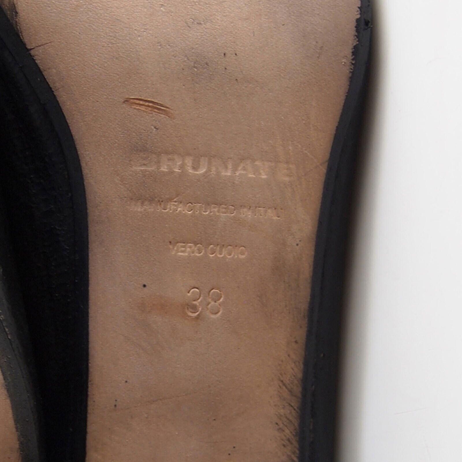 Designer Brunate Low Heel Pumps Tasseled Black US 8 EU 38 Size US 8 / IT 38 - 9 Thumbnail