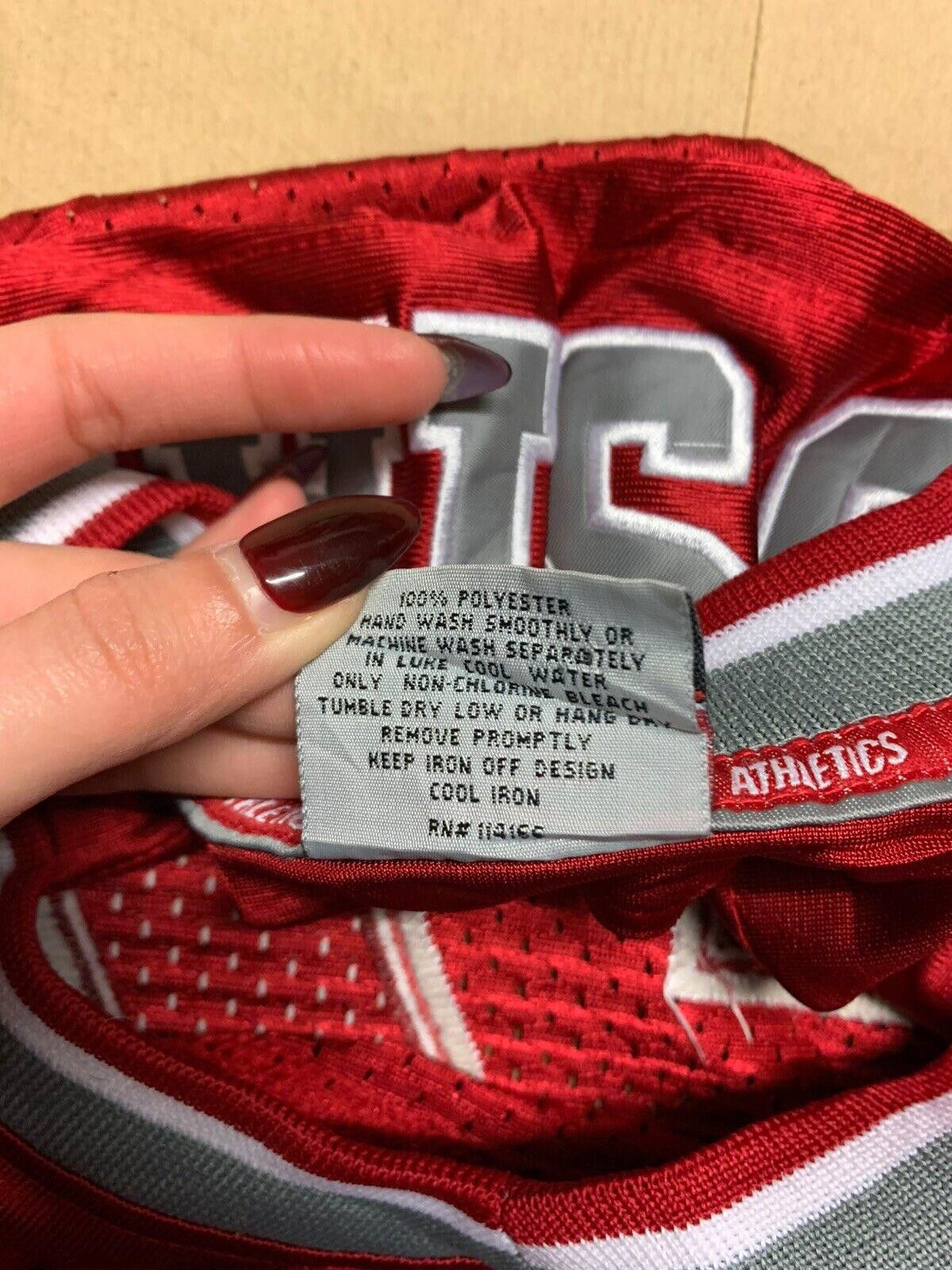 Designer Colosseum Athletics Ohio State #7 Football Red Jersey Size L Size ONE SIZE - 7 Thumbnail