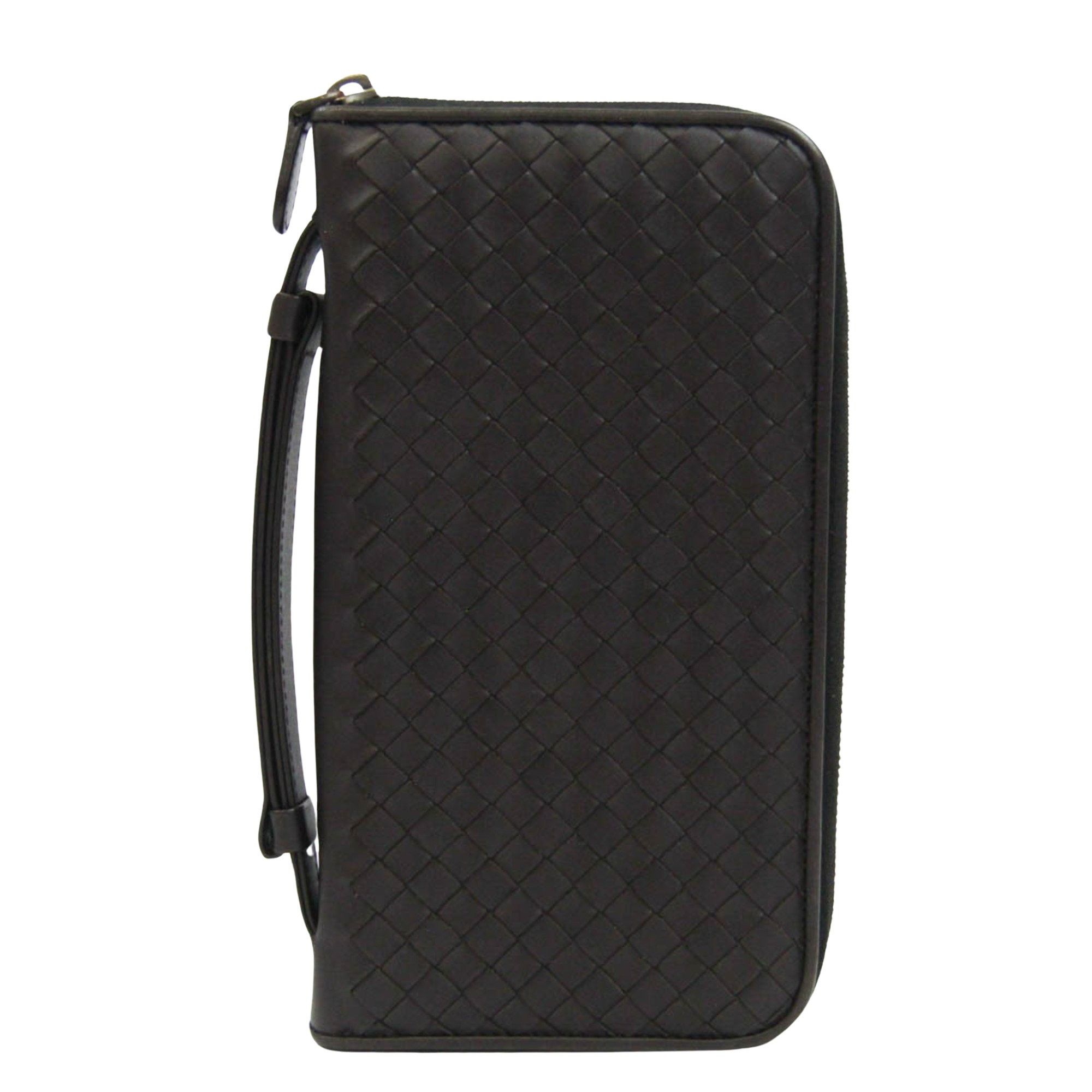 Bottega Veneta Intrecciato Brown Leather Wallet (Pre-Owned) Size ONE SIZE - 1 Thumbnail