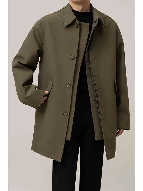 Other Yoshi x dou Classic Khaki Coat - Minimalist Style Size US L / EU 52-54 / 3 - 1 Thumbnail