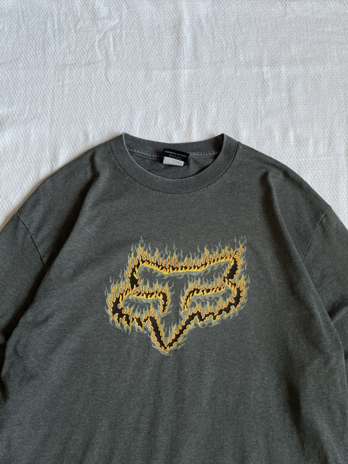 Fox Racing Vintage Flame Fox Racing Longsleeve Tee Size US L / EU 52-54 / 3 - 2 Thumbnail