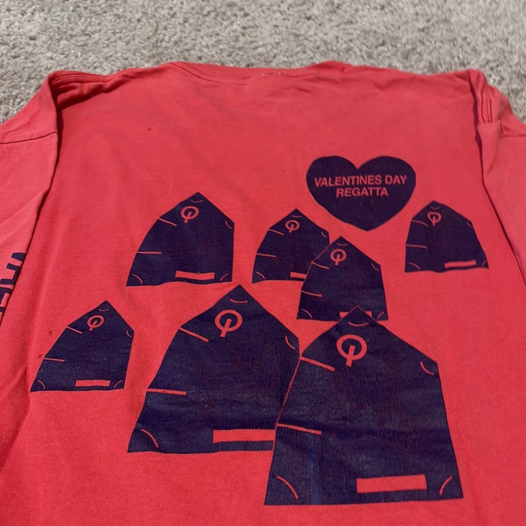 Hanes VINTAGE St. Petersburg Yacht Club Florida Valentines Day Regatta T-Shirt Large Men Pink Hanes Size US L / EU 52-54 / 3 - 7 Thumbnail
