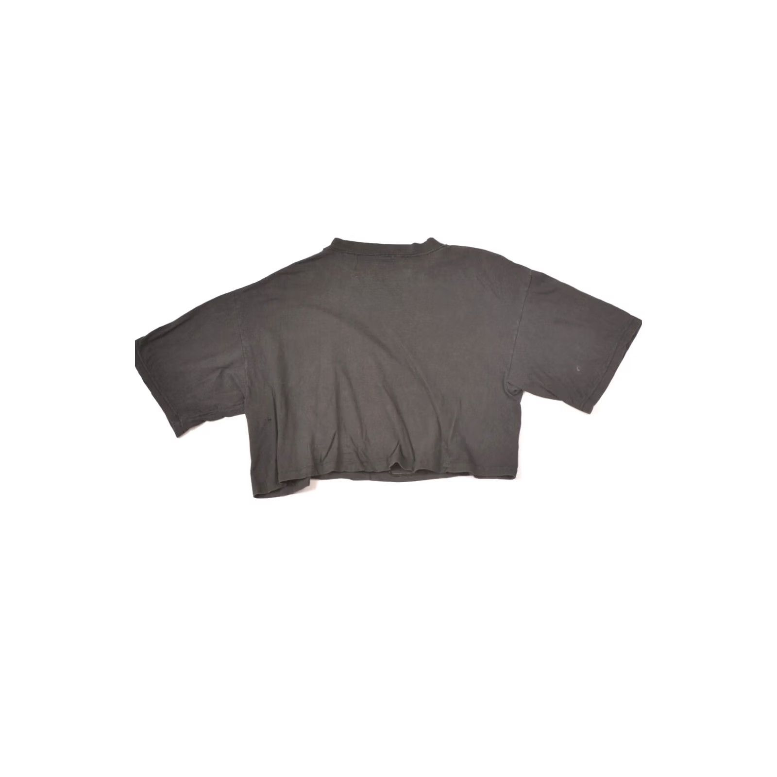 Vintage Bob Marley T-Shirt M Black Vintage 1990 Worn Distressed Imagine UK Cropped Tee Mens Size M Size US M / EU 48-50 / 2 - 7 Thumbnail