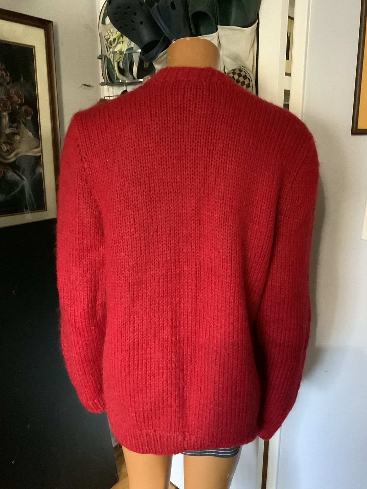 Vintage Vintage Fisherman Cableknit Fish Button Cardigan Sweater Size US L / EU 52-54 / 3 - 8 Thumbnail