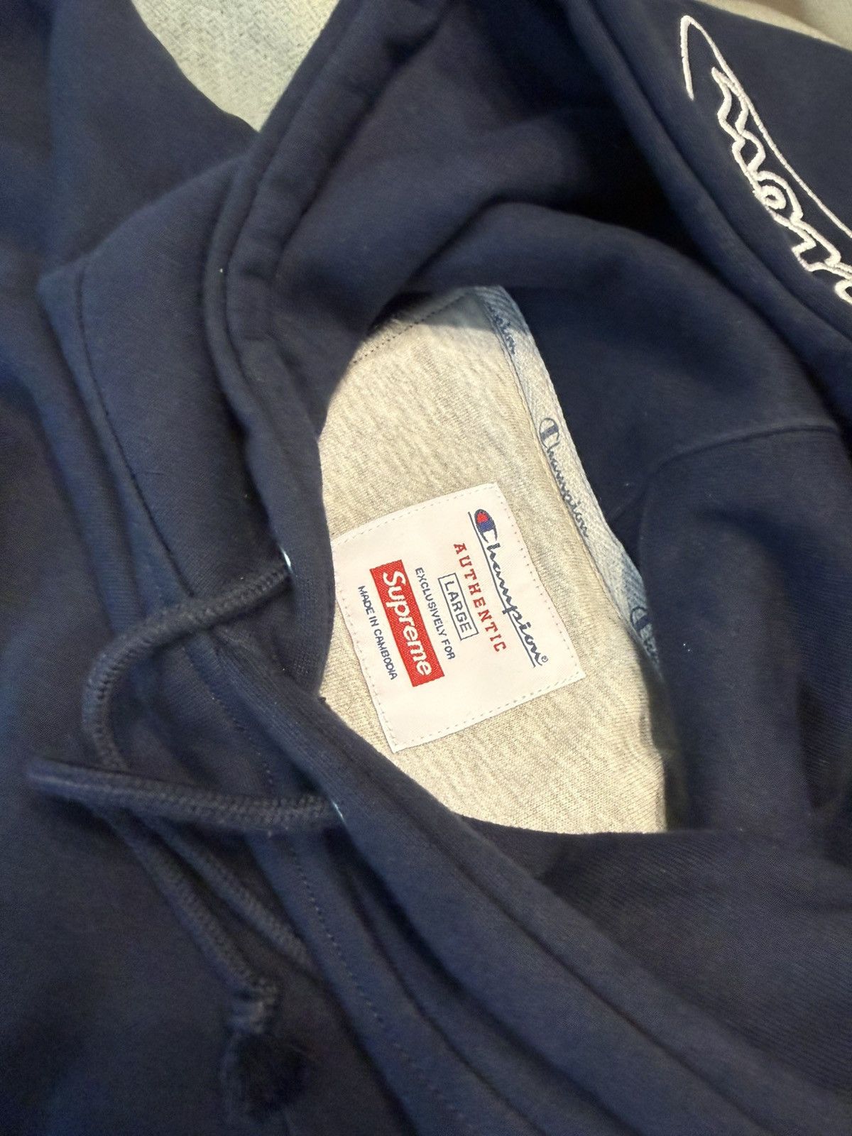 Champion × Supreme Champion x Supreme Hoodie Size US L / EU 52-54 / 3 - 4 Thumbnail