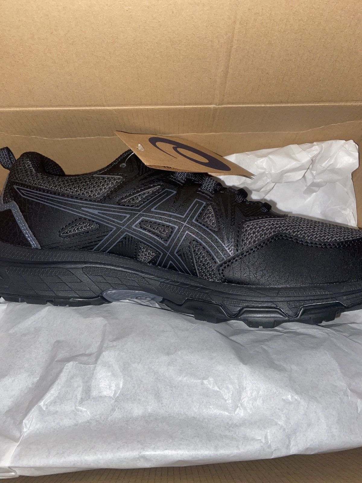 Asics All black ASICS Gel Venture 8 Size US 8.5 / EU 41-42 - 2 Thumbnail
