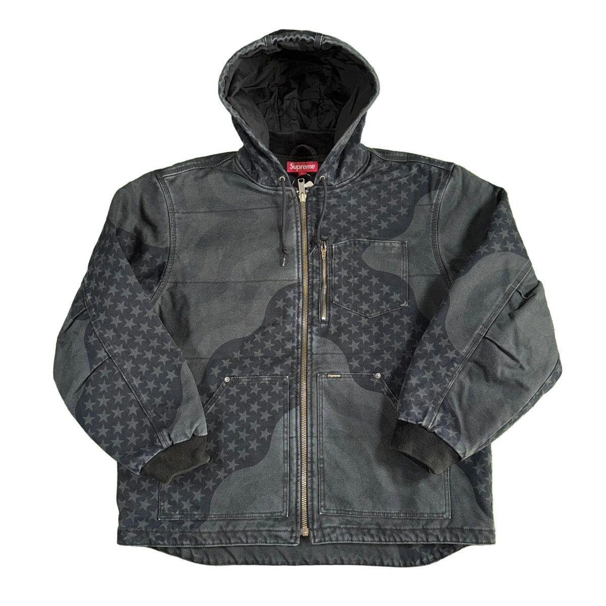 Supreme Supreme Flag Quilted Work Jacket Size US XL / EU 56 / 4 - 1 Thumbnail