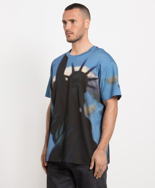 Givenchy o1loc1c0824 T-Shirt in Blue Size US L / EU 52-54 / 3 - 2 Thumbnail