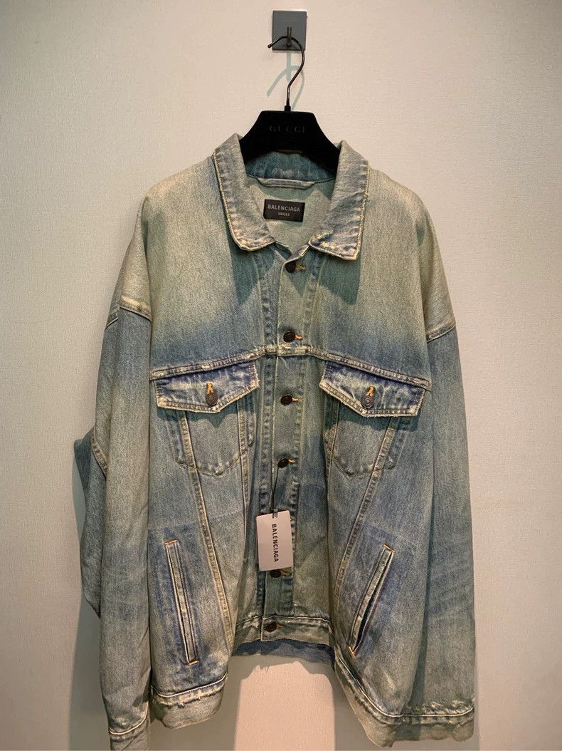 Balenciaga Balenciaga Denim Jacket One of a Kind in the Country, Mate Size US M / EU 48-50 / 2 - 1 Thumbnail