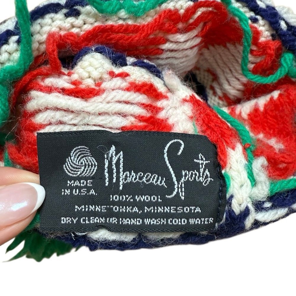 Vintage MCM Vintage Marceau Sports Knot Wool Pom Pom Beanie Skip Cap Size ONE SIZE - 3 Thumbnail