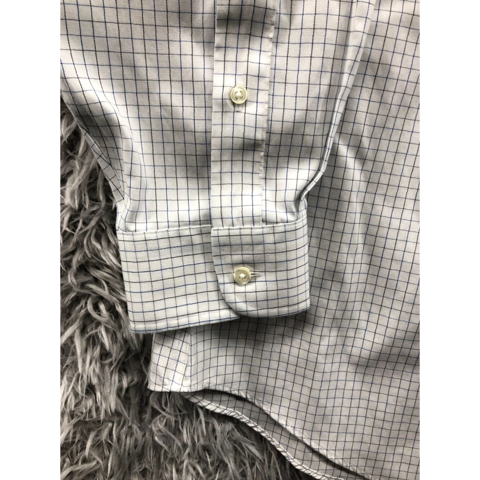 Jos. A. Bank Jos. A. Bank Travelers Collection Shirt Mens 16 33 Long Sleeve Button-Down White Check Vintage No Size US L / EU 52-54 / 3 - 2 Thumbnail