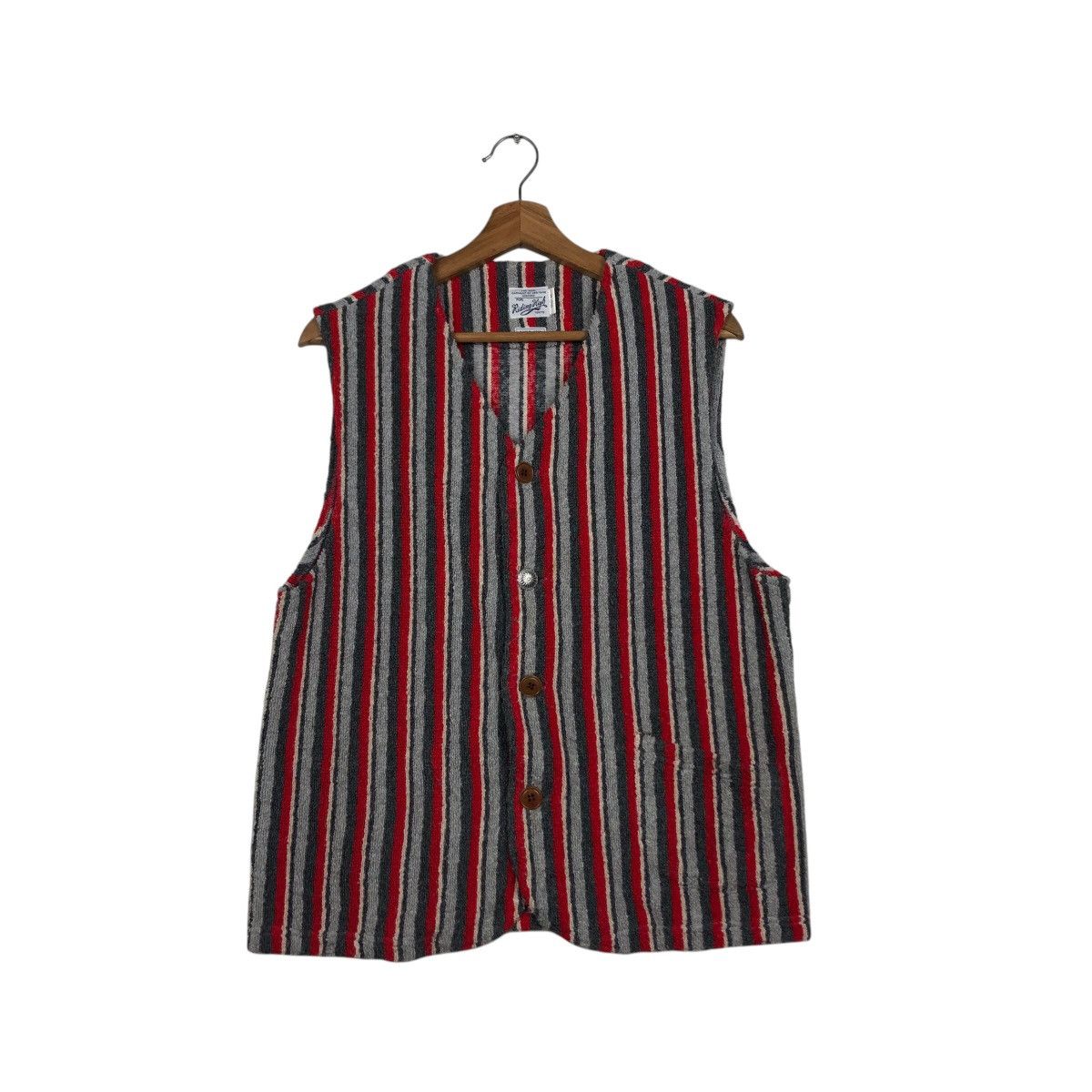 Japanese Brand 📌Vintage Vest Jacket Hickory Riding High Issey Miyake Size US M / EU 48-50 / 2 - 2 Thumbnail