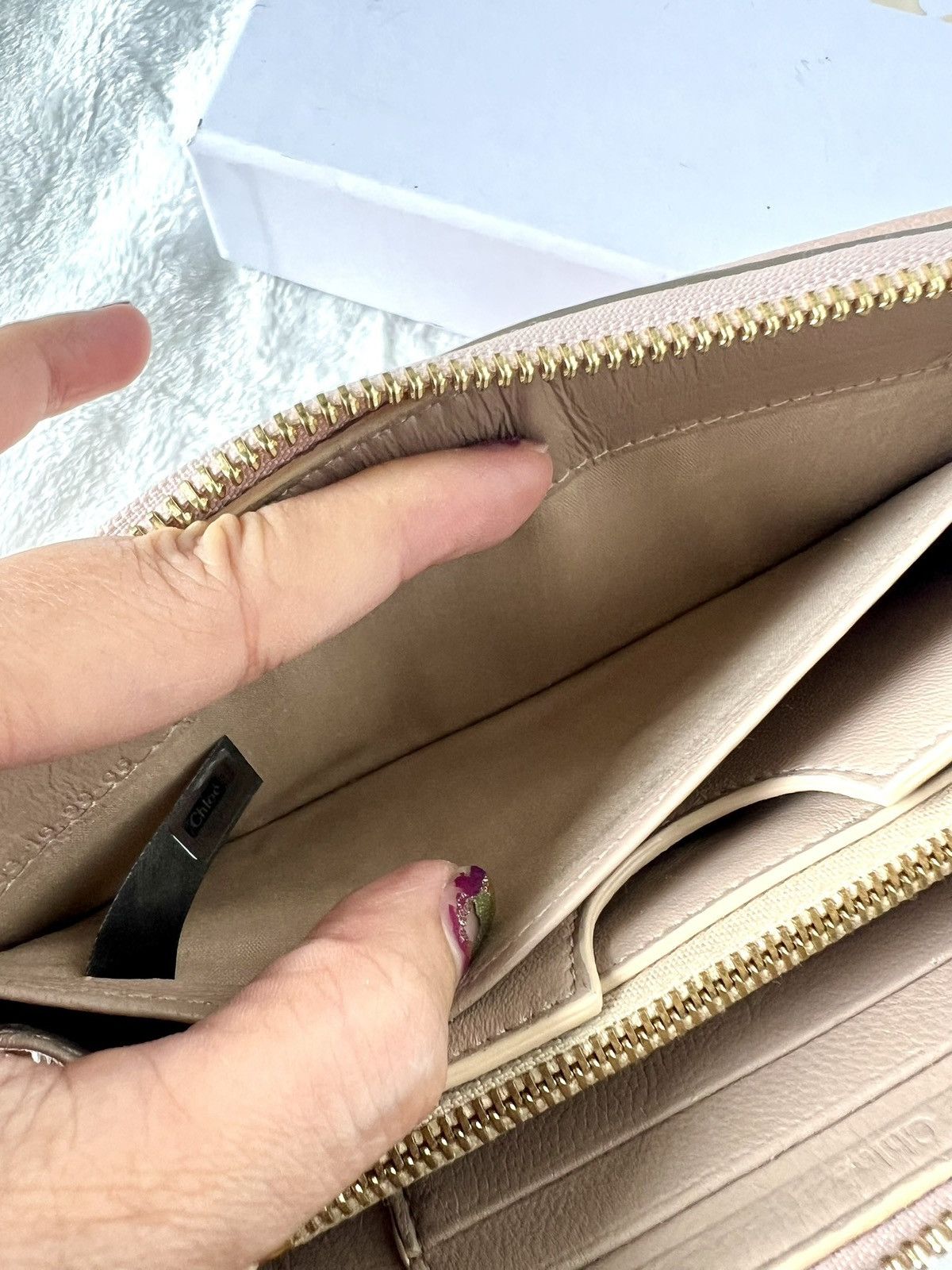 Chloe Chloe Drew Long Wallet – Dusty Pink Size ONE SIZE - 19 Thumbnail
