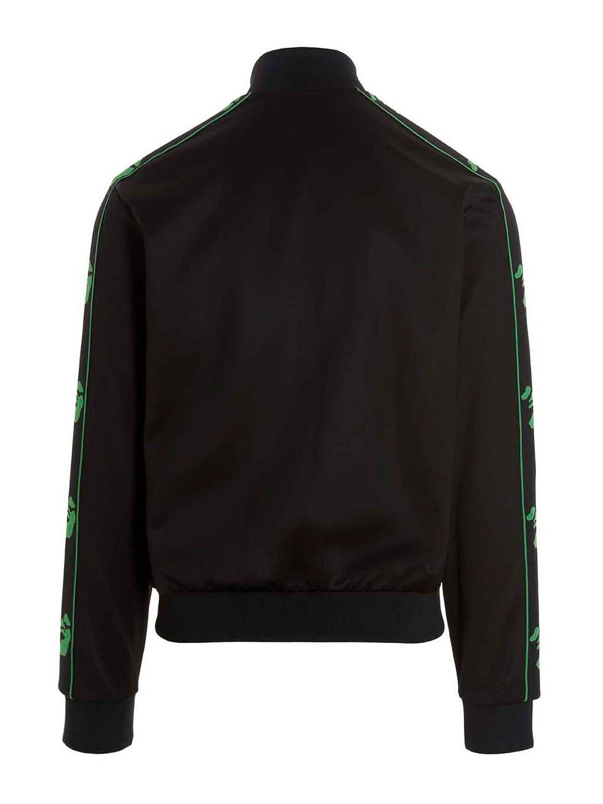 Off-White o1gr1nt0425 Ow Face Band Slim Tracktop in Black Size US M / EU 48-50 / 2 - 2 Thumbnail