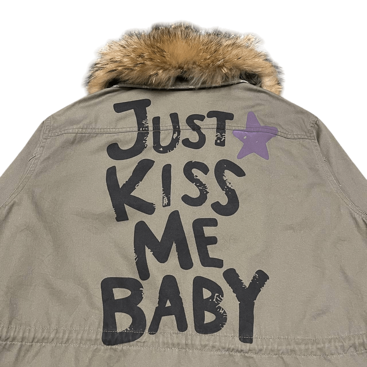If Six Was Nine Vintage Japanese Brand Fur Collar Jacket "Just Kiss Me Baby" Size US M / EU 48-50 / 2 - 8 Thumbnail