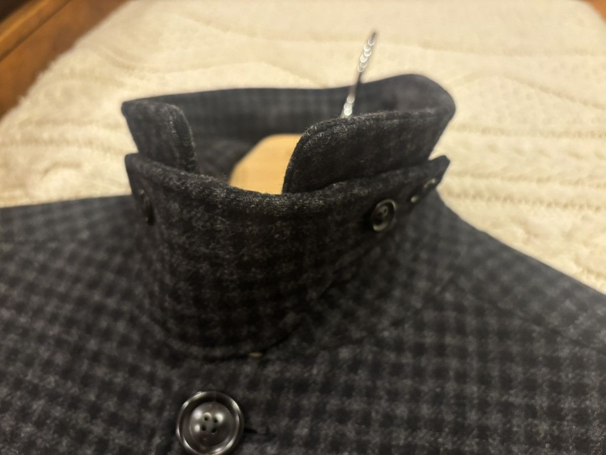 Ermenegildo Zegna Charcoal Check Overcoat Size US L / EU 52-54 / 3 - 8 Thumbnail