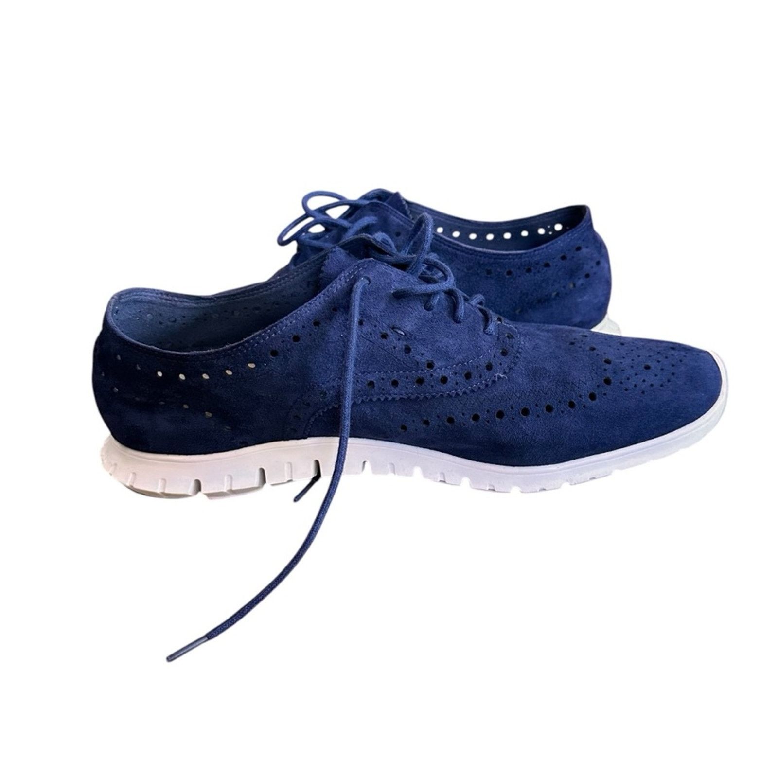 Cole Haan Cole Haan Zerogrand Wingtip Suede Oxford Sneakers Size US 10 / IT 40 - 9 Thumbnail