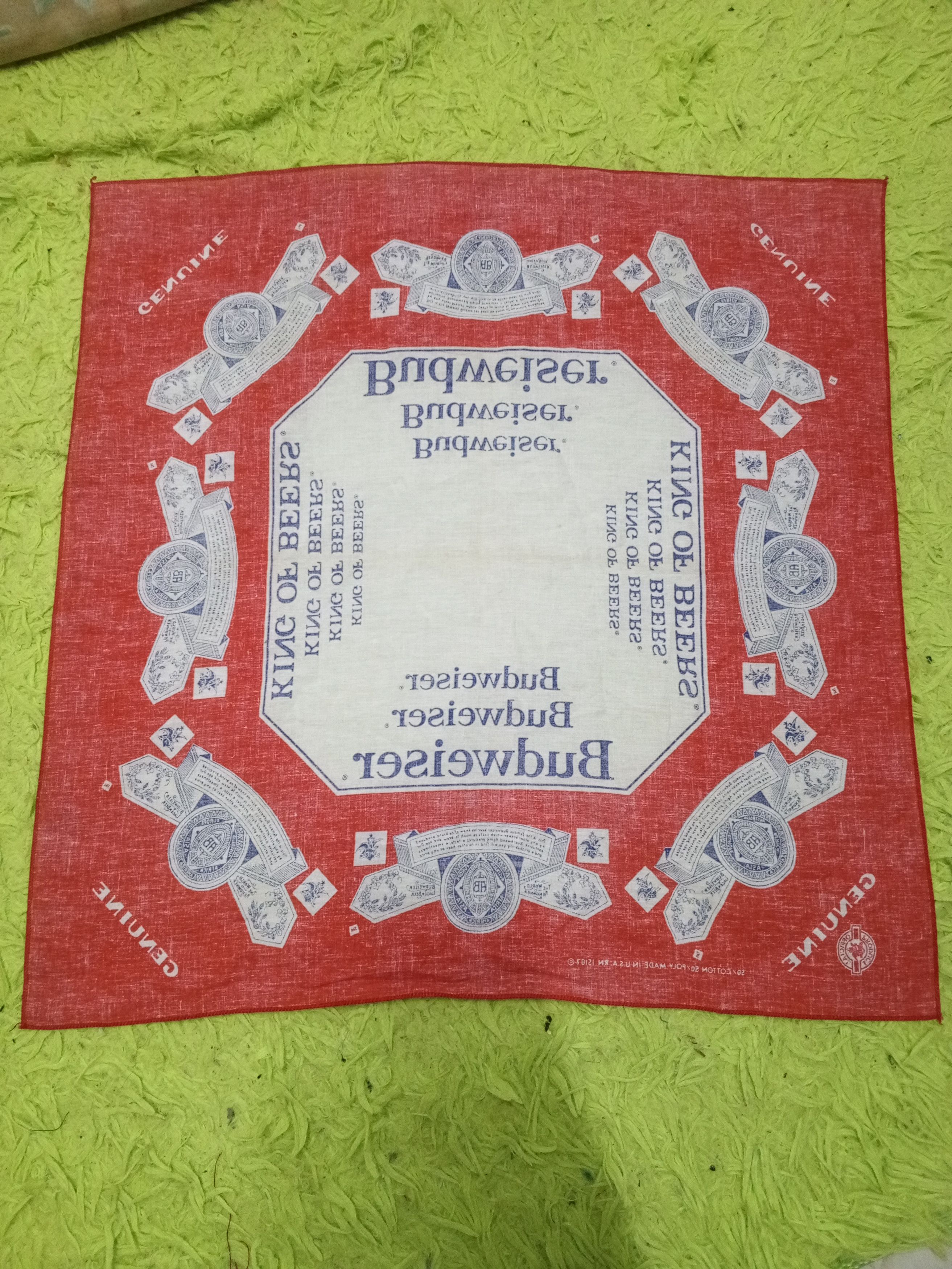 Budweiser × Vintage Vintage Budweiser Handkerchief Size ONE SIZE - 3 Thumbnail