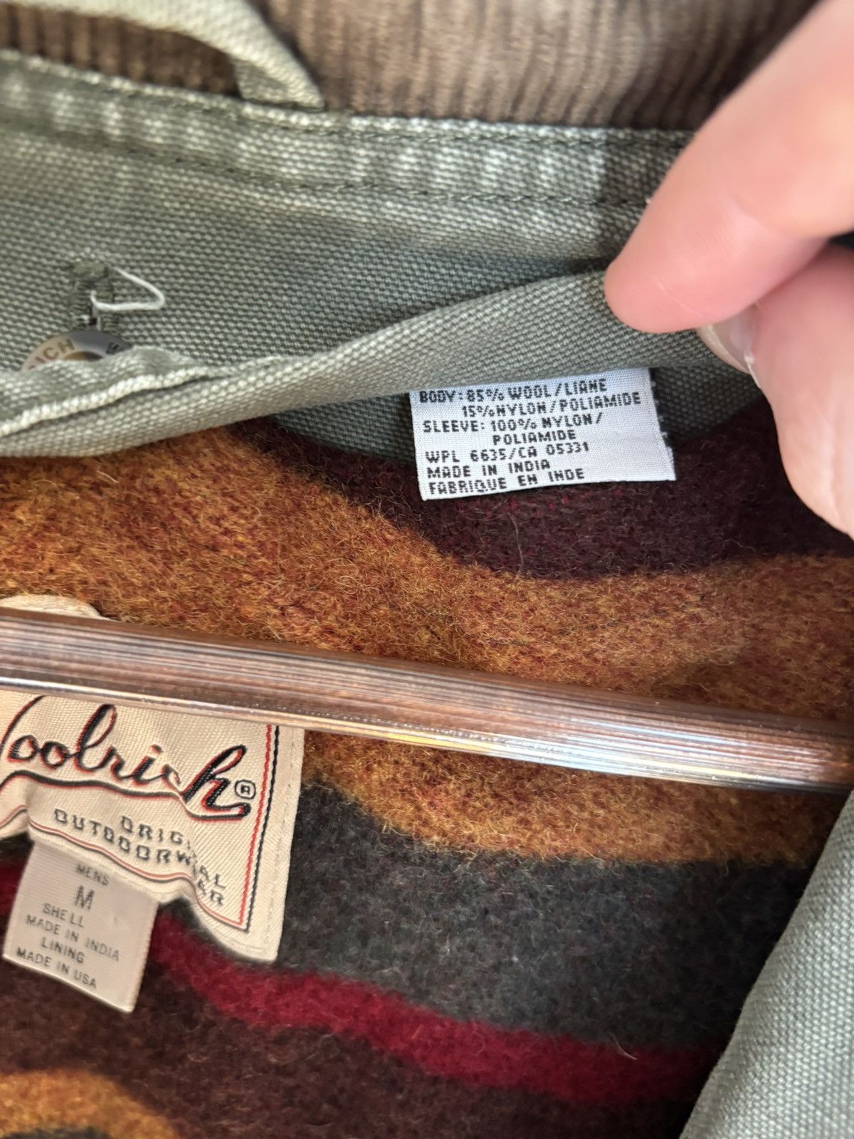 Woolrich Woolen Mills Vintage Field Jacket with Removable Wool Liner (Olive Green) Size US M / EU 48-50 / 2 - 3 Thumbnail
