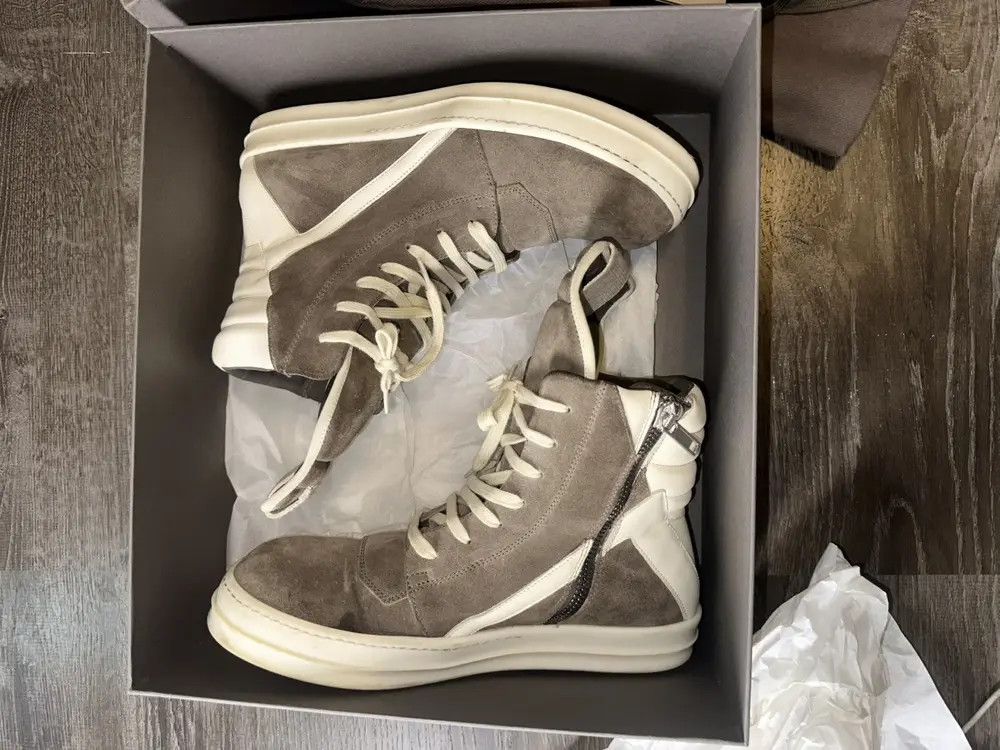 Rick Owens Rick Owens Geobasket Sz.44 Size US 10.5 / EU 43-44 - 2 Thumbnail