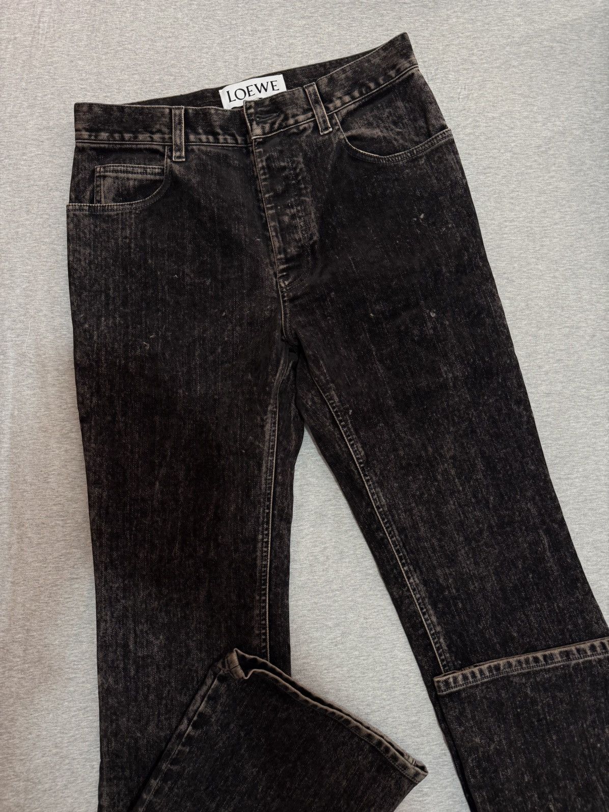 Loewe Pre Owned Loewe Bootleg Jeans Black Size US 30 / EU 46 - 1 Thumbnail