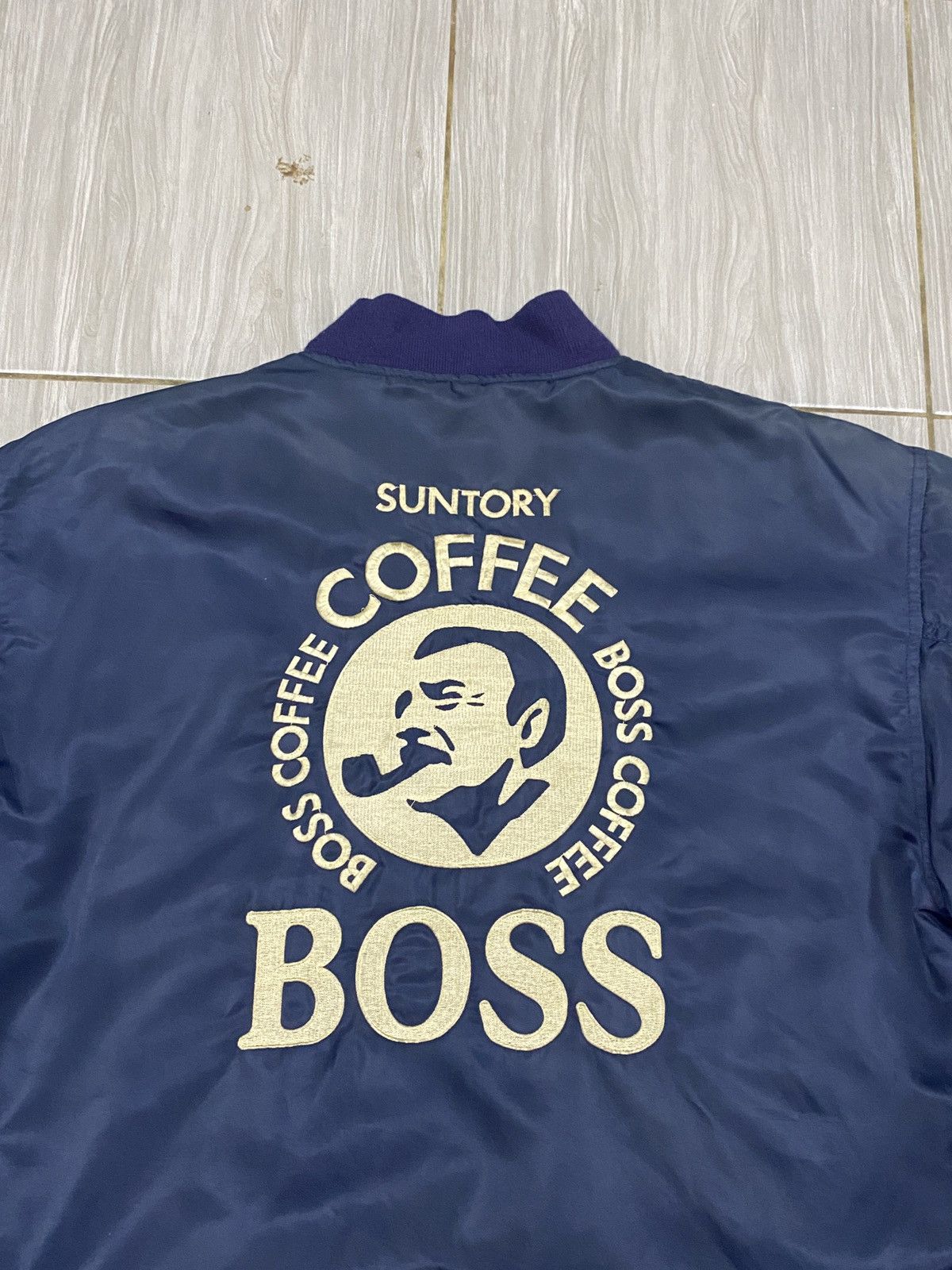 Japanese Brand Vtg Coffe Boss MA 1 Bomber Jacket Size US L / EU 52-54 / 3 - 4 Thumbnail