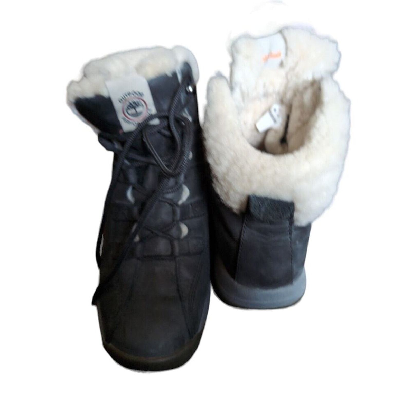 Timberland Timberland Womens 7.5M Black Suede Sherpa Ankle Boots Size US 7.5 / IT 37.5 - 5 Thumbnail