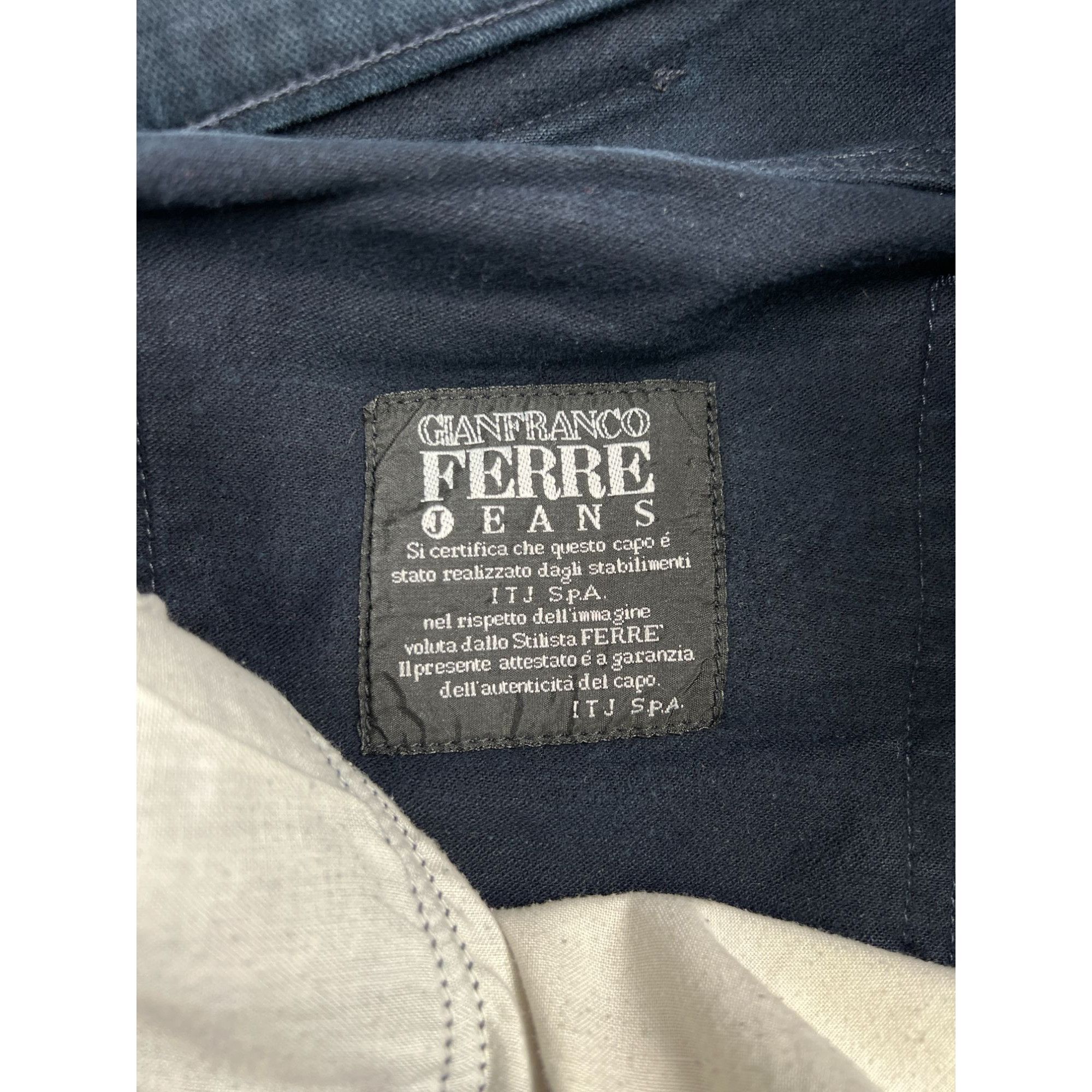 Gianfranco Ferre GianFranco Ferre Black Cotton Pants (Y0950) Size US 38 / EU 54 - 12 Thumbnail