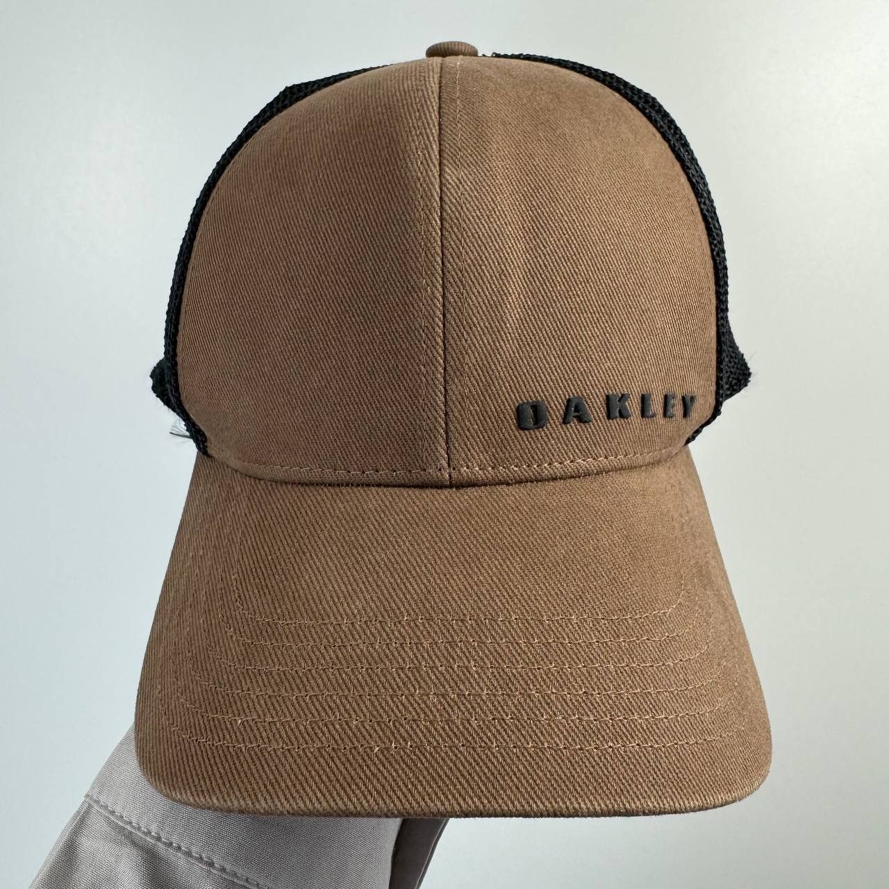Oakley Oakley Trucker Cap Brown Black Mesh Snapback Hat Adjustable Size ONE SIZE - 1 Thumbnail
