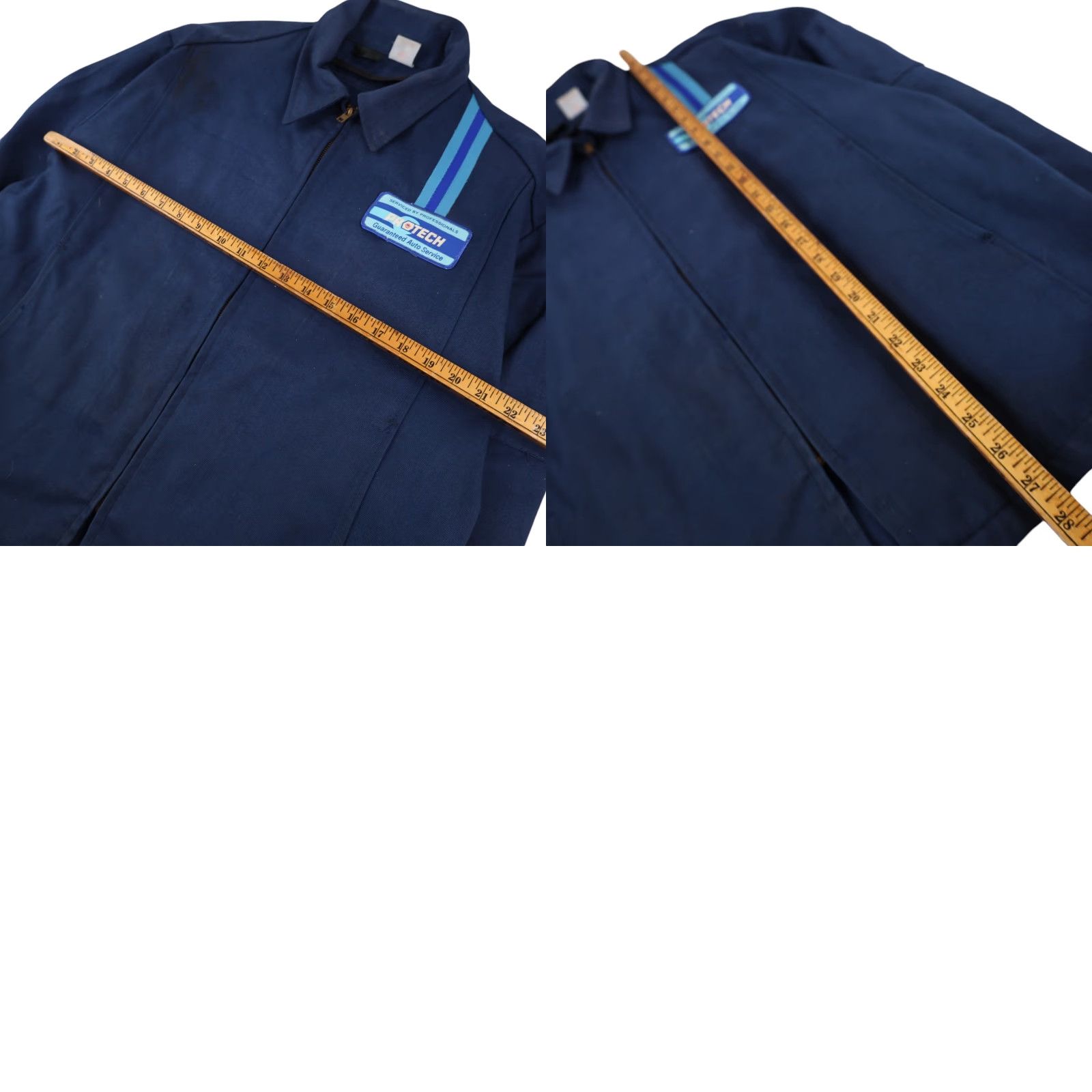 Vintage VINTAGE 76 Pro Tech Jacket Work Mens Large Blue Size US L / EU 52-54 / 3 - 8 Thumbnail