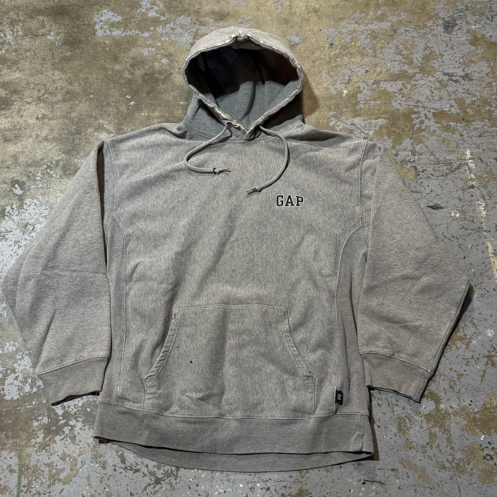 Gap Vintage GAP Gray Reverse Weave Style Hoodie L Size US L / EU 52-54 / 3 - 2 Thumbnail