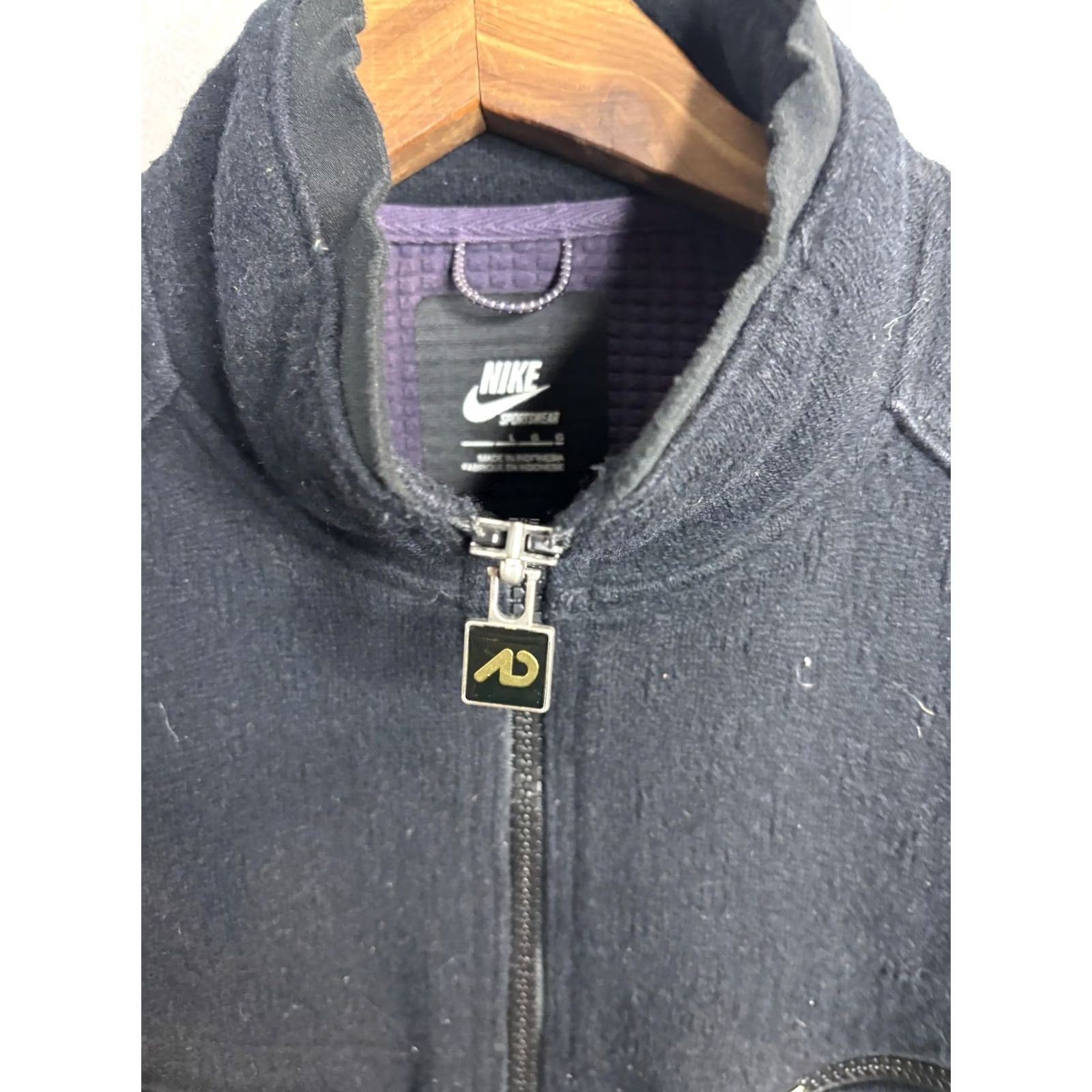 Nike Nike Sportswear Jacket Mens Large Black Full Zip Knit Chest Zipper Pockets Size US L / EU 52-54 / 3 - 3 Thumbnail