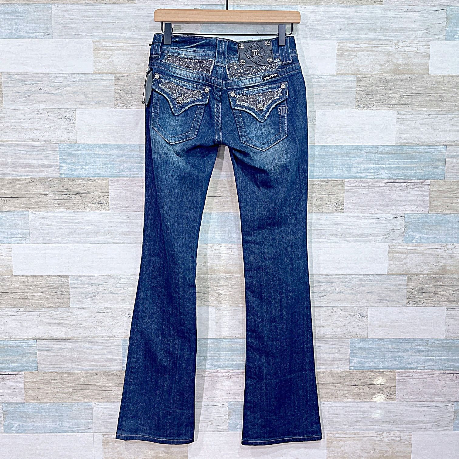 Miss Me Miss Me Embellished Fringe Easy Boot Cut Jeans Womens 26 Size 26" / US 2 / IT 38 - 4 Thumbnail