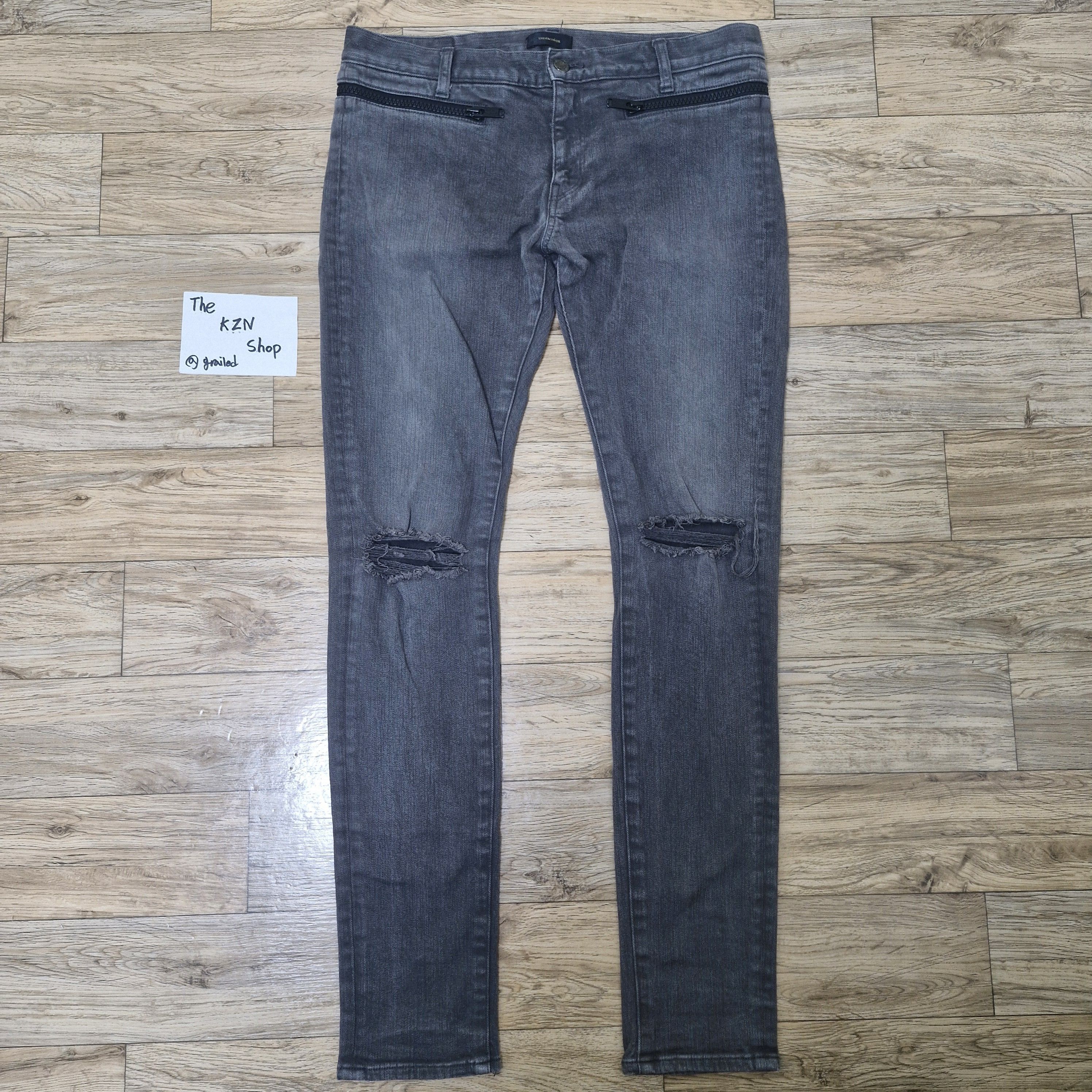 Undercover SS14 Undercover Psycho Candy Poem Zipper Denim Jeans
