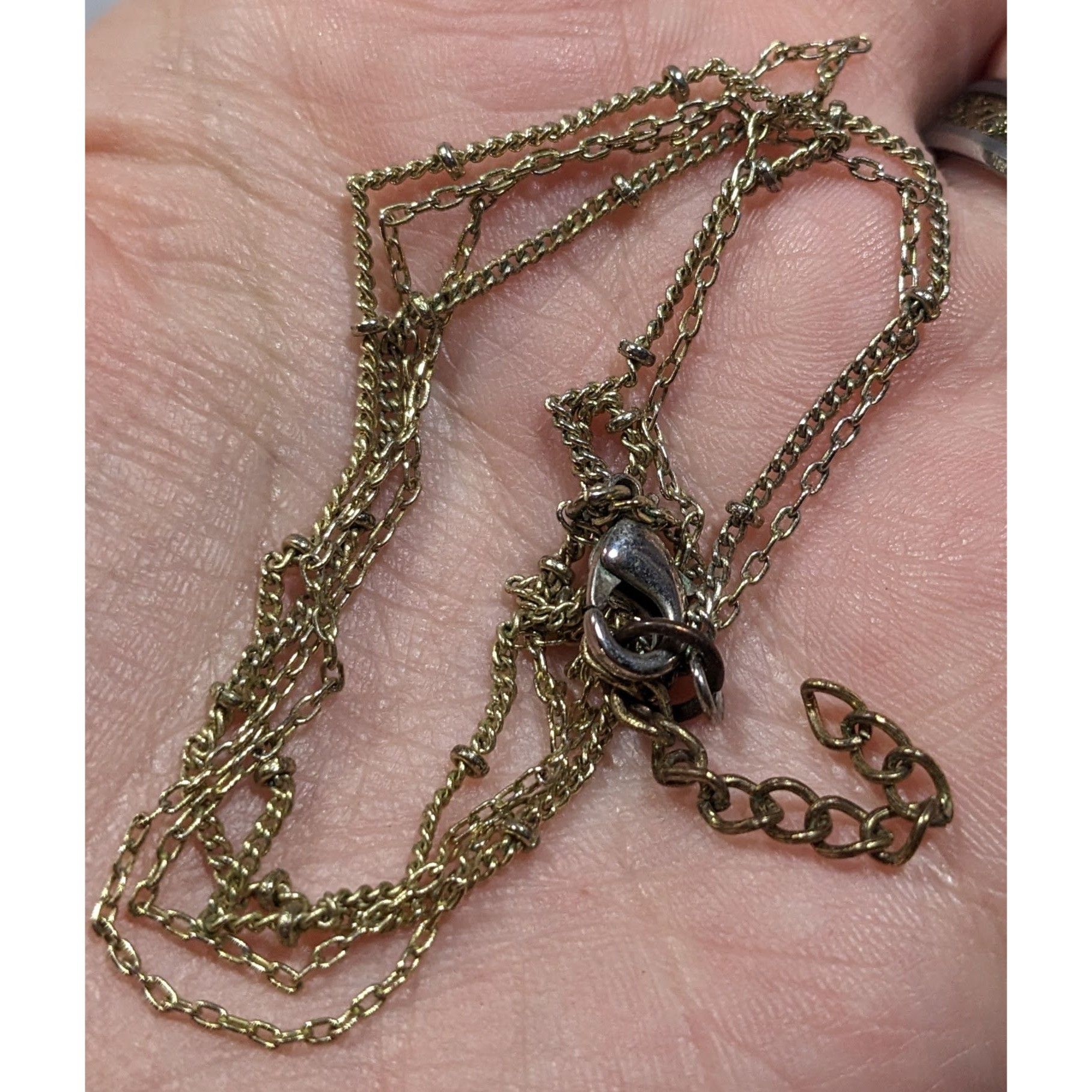 Other Dainty Minimalist Gold Tone Double Layer Chain Necklace Size ONE SIZE - 5 Thumbnail