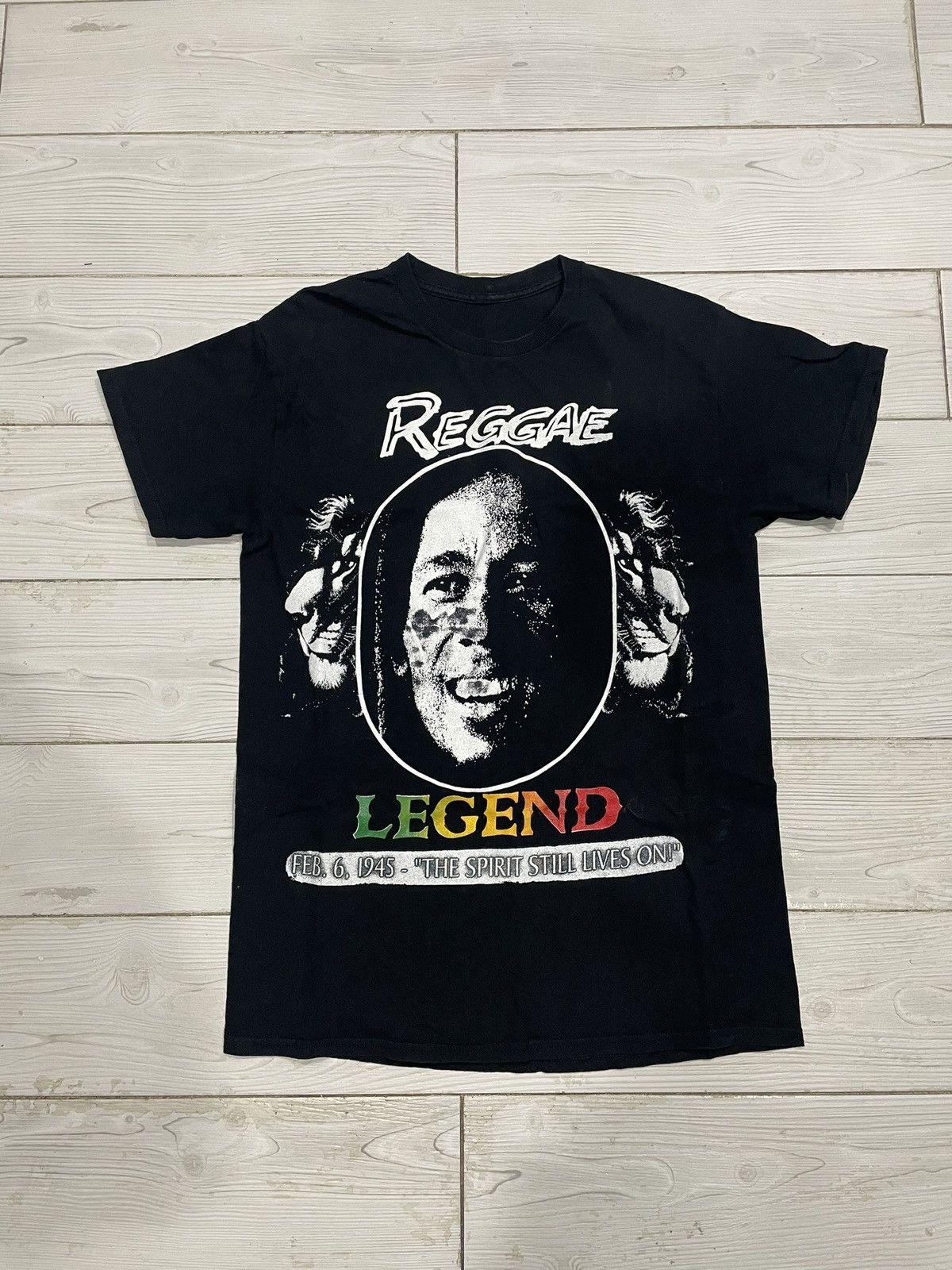 Vintage Black Bob Marley T- Shirt Size US M / EU 48-50 / 2 - 1 Thumbnail