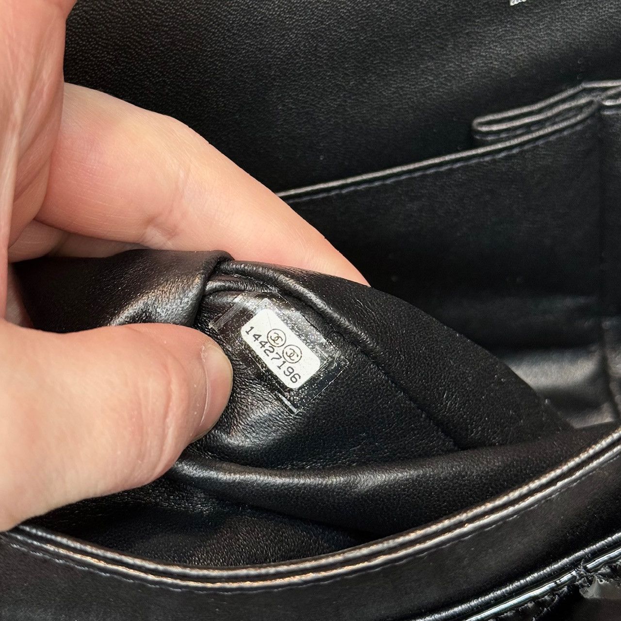 Chanel Chanel Black Patent Leather Maxi Classic Double Flap Bag Size ONE SIZE - 15 Thumbnail