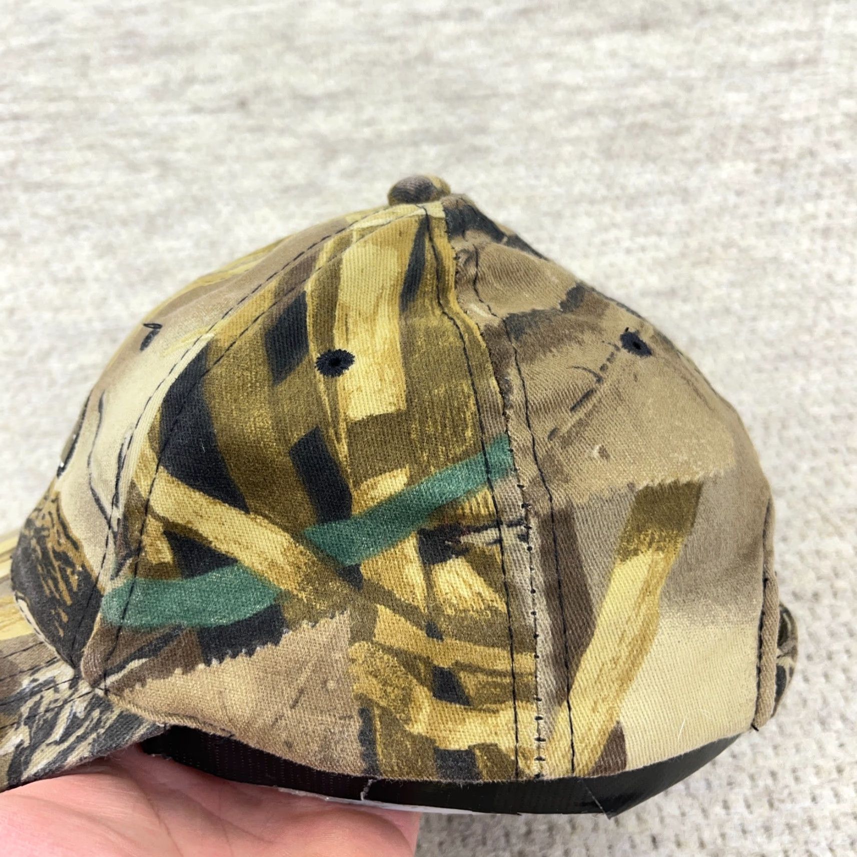 Vintage VINTAGE Ducks Unlimited Hat Cap Strap Back Camouflage Brown Men's Adult One Size Adjustable Outdoor USA 80s Retro Logo Hunting Nature Size ONE SIZE - 3 Thumbnail